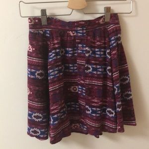Southwestern pattern skirt